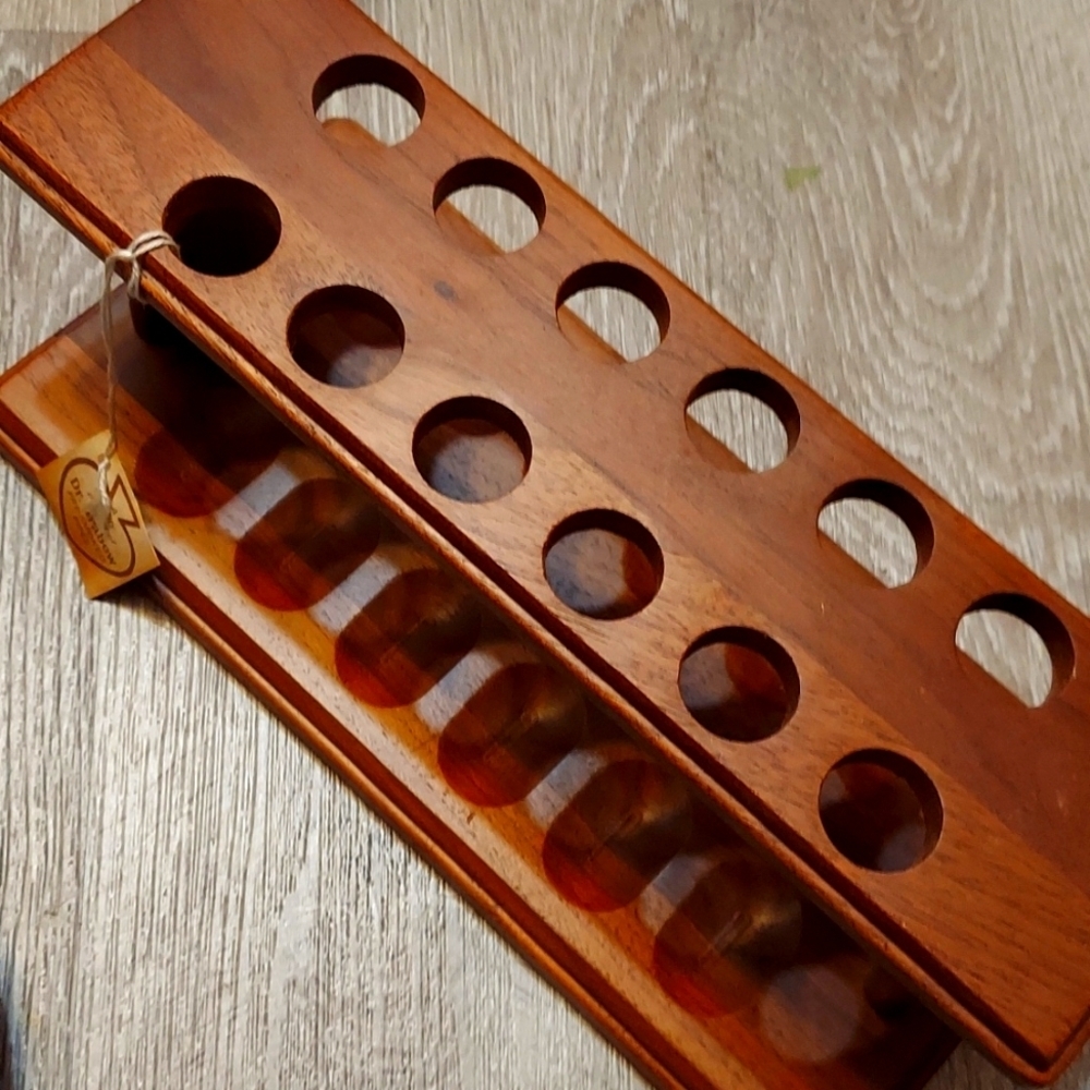 Antique desk organizer. "New" with tags. Hand crafted using genuine walnut.